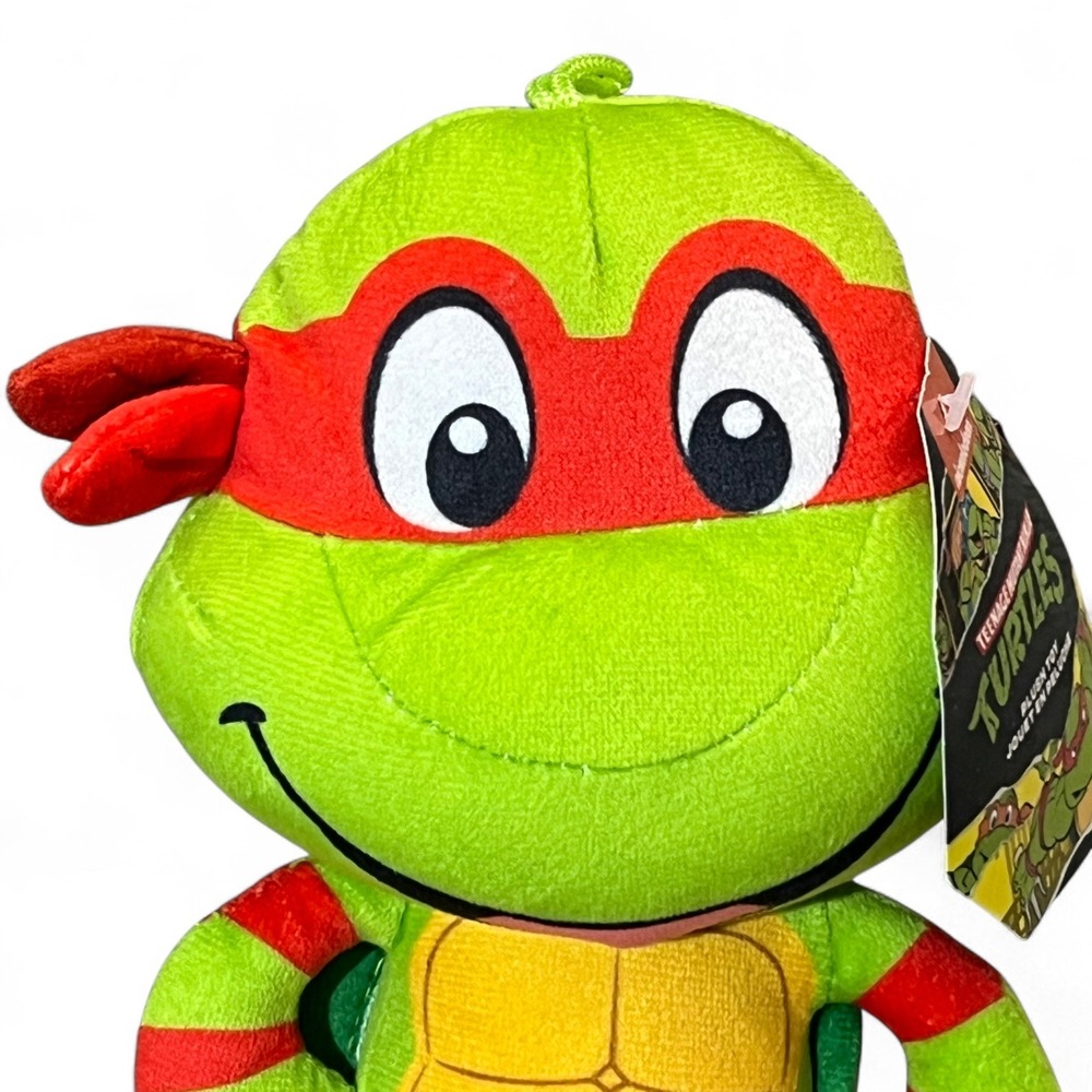Nickelodeon TMNT Raphael Plush Toy 9" Ninja Turtle Red Mask Basic Fun 2025 - Picture 4 of 6